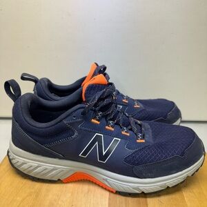 New Balance 510 Shoes Men Blue Orange MT510CN5 All Terrain Hiking Size 11.5